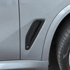 BMW X5 Black Side Fender Air Vent Trim Covers (2019-2022)