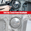 Jeep Wrangler JK 7" Round Headlight Mounting Bracket Rings (2007-2017)