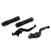 Honda VFR1200 CNC Black Extendable Brake Clutch Lever Grip Set (2010-2016)