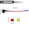 Car Circuit 12V Mini Fuse Tap w/  10A 20A ATM APM Blade Fuses
