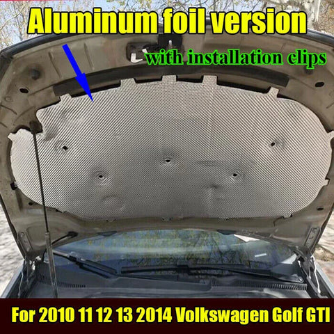 Volkswagen Golf GTI Heat Shield Hood Insulation Pad Liner (2010–2014)