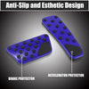 Dodge Charger Blue Brake Gas Accelerator Pedal Cover Set (2009-2019)