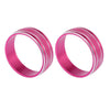 Jeep Dodge 3 x Air Conditioner Switch Knob Cover Rings Pink Silver