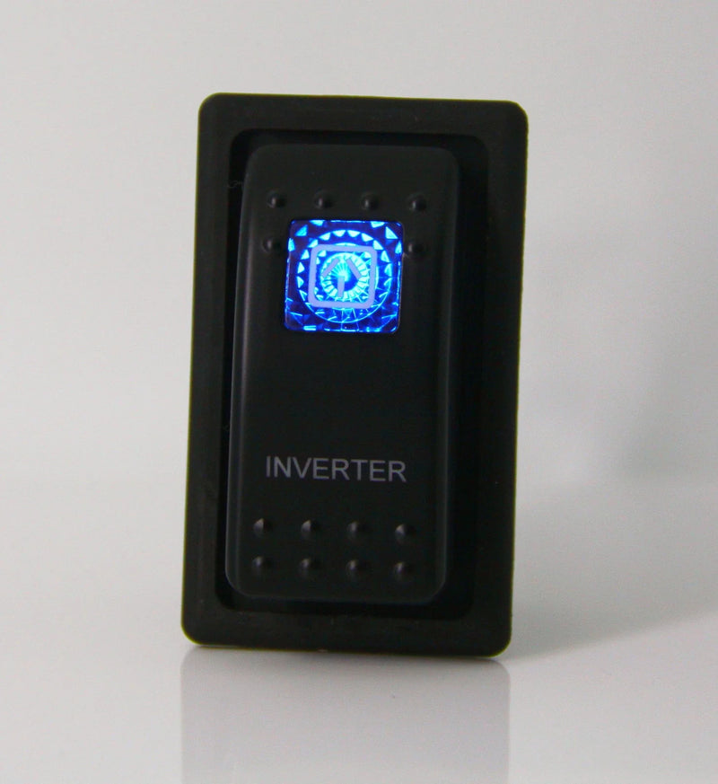 INVERTER with Mounting Panel Dual LED Backlit Rocker Switch