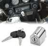 Honda CG125 2 x Stainless Steel Motorcycle Steering Lock Silver Tone