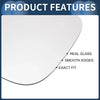 Volvo XC70 XC90 Left Side Heated White Mirror Glass (2007-2014)