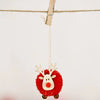 Christmas Tree Adorable Reindeer Pom Decoration Pendant