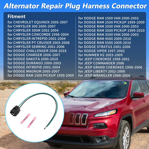 Chevy & Chrysler Alternator Repair Plug Harness Connector (2010-2015)