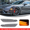 Porsche Panamera Amber LED Front Bumper Side Marker Light Clear Lens (2014–2016)