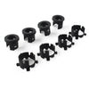 Jeep Wrangler 8 Pcs Black ABS Front Bumper Radar Probe Brackets (2018-2022)