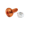 Motorcycle 25pcs M6 Orange Aluminum Hex Socket Head Bolts Screws Nuts