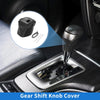 Nissan Rogue 2021-2024 Black Grey Faux Leather Gear Shift Knob Cover