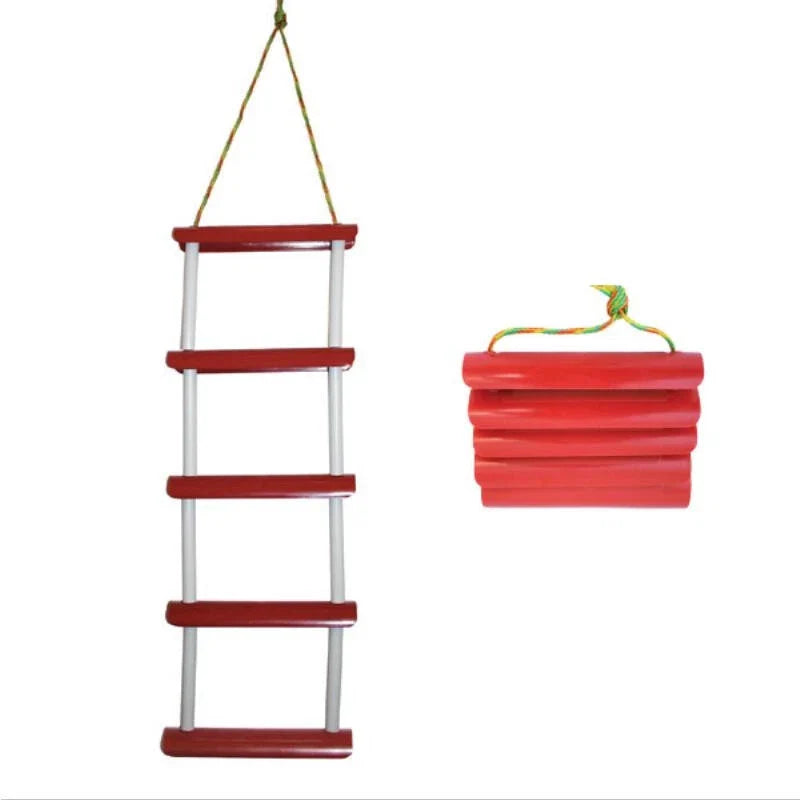 All Boats Boat Boarding 5 Step Folding Rope Ladder Folds Flat 1.5m