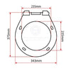TMC Standard Style Small Bowl TMC Toilet Seat & Soft-Close Lid