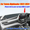 Toyota Highlander RHD Leather Dashboard Cover Protector Mat (2022–2024)