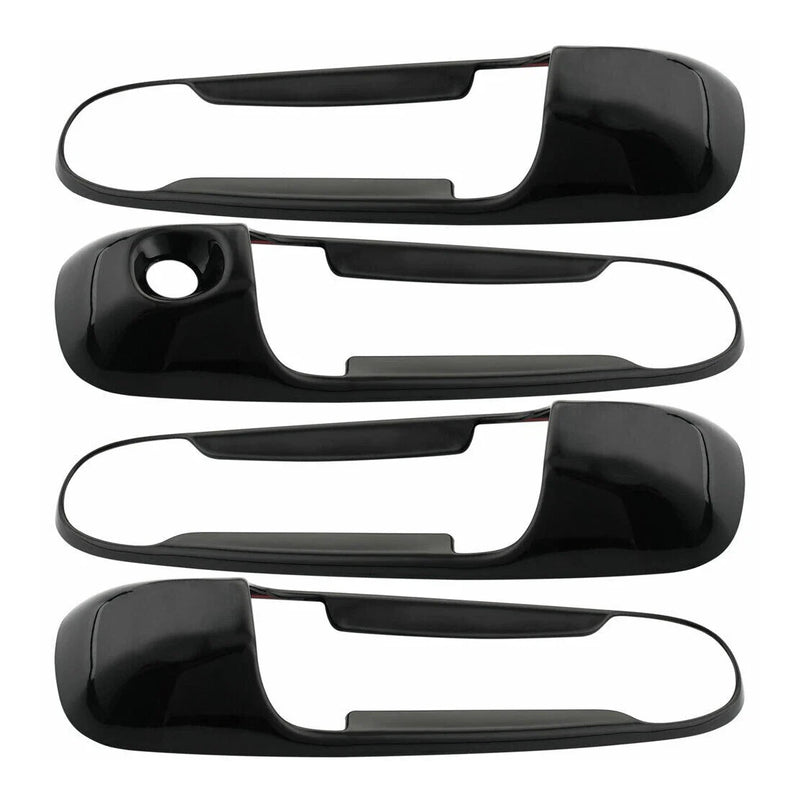 Dodge Ram 1500 2500 3500 4500 5500 8x Black Door Handle Covers (2009-2018)