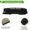 Toyota Hilux Gun125 2017-2020 Sun Protector Black Dashboard Cover Mat