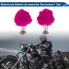 Motorcycle 2 x Rose Red Plush Iron Motorcycle Helmet Accessories Decoration