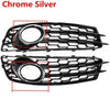 Audi A3 8P Fog Light Grille Cover Bezel Trims 2x (2009-2012)