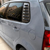 VW Polo MK4 2 x Carbon Style Rear Window Louver Covers (2001-2009)