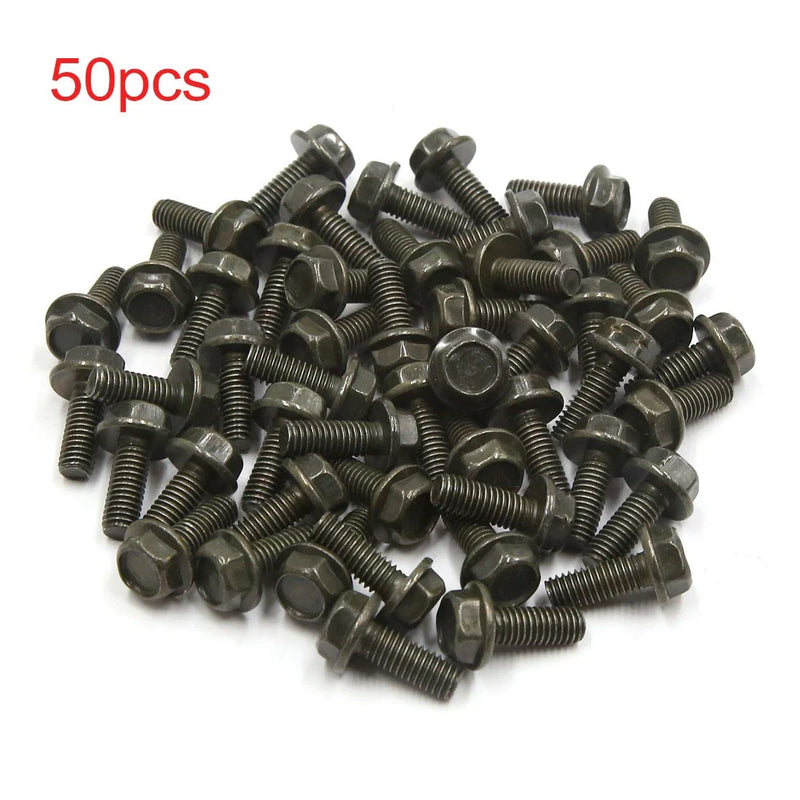 Universal Scooter Motorcycle Hexagon Bolts Screws 50pcs