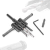 DIY 30mm-120mm Adjustable Metal Wood Circle Hole Saw Drill Bit Cutter