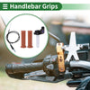 Motorcycle 7/8" 22mm Hand Grips Rubber Diamond Pattern