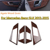 Mercedes GLK 4x Agate Woodgrain Door Handle Cover Trim (2013–2015)