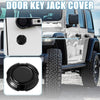 Jeep Wrangler JL JLU (2018-2022) Glossy Black 3 x Car Door Key Jack Covers
