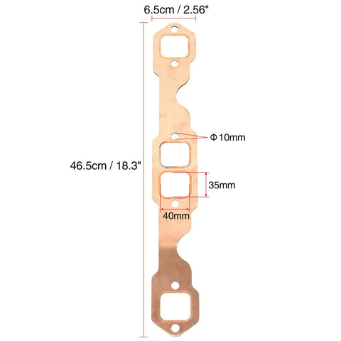 Chevy 327 / 305 / 350 / 383 Square Port Exhaust Manifold Gasket