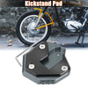 SUZUKI Hayabusa 1 x Set Motorcycle Kickstand Stand Pad Black Titanium Tone