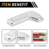 Jeep Gladiator JT (2018-2024) Silver Tone Seat Adjustment Button Cover Trim
