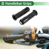 Motorcycle 7/8" 22mm Handlebar End Grip Aluminum Black