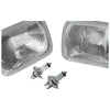 Nissan Navara / Holden Rodeo 1981-1997 LH+RH Universal Headlights Pair w/Globe