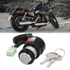 Scooter Motorcycle Ignition Switch Lock / 6 Wires / 2 x Keys / 21cm Cable