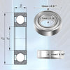 Car Deep Groove Ball Bearings 10 x 7x13x4mm / Double Metal Shield MR137ZZ /