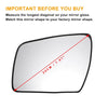 KIA Soul Left Side White Mirror Glass w/ Back (2009-2013)