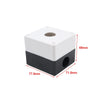 Control Station - White & Black 22mm Push Button Switch Box