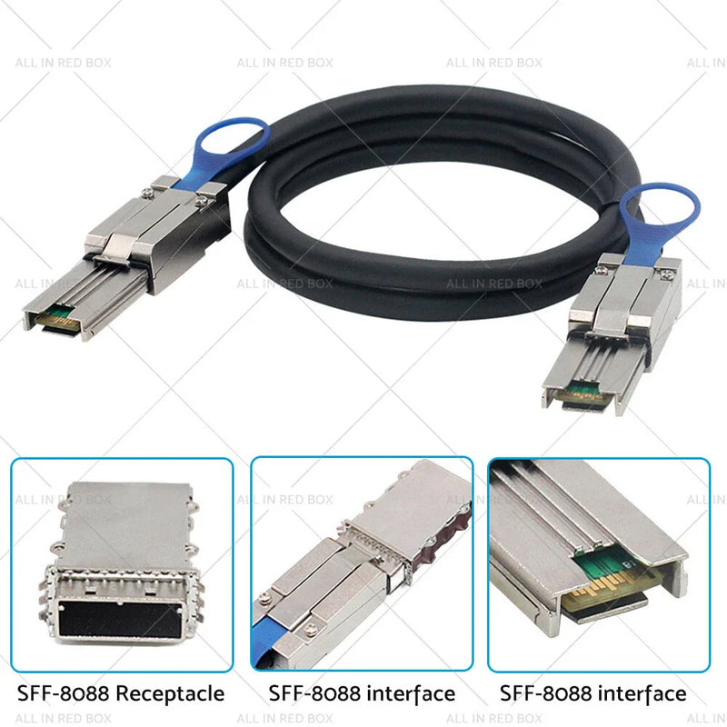 Disk Array SFF-8088 1M Mini SAS SFF-8088 Cable