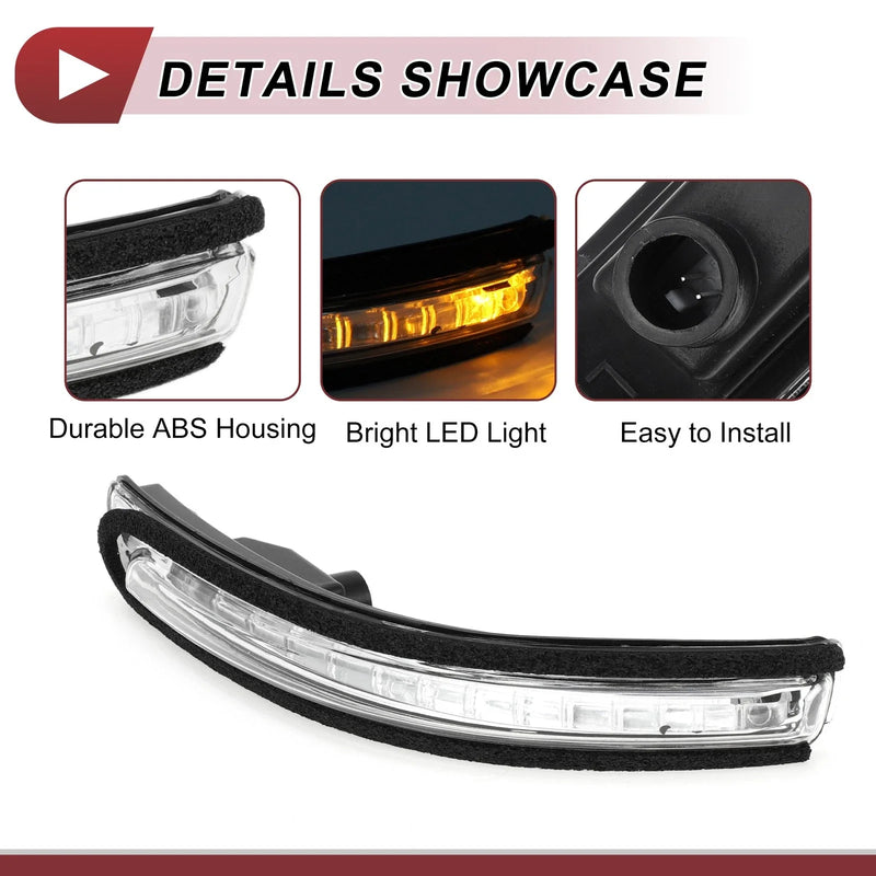 KIA Rio 2012-2016 Black Clear Left Mirror Turn Signal Light