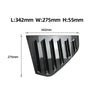 VW Golf 8 MK8 (2020-2023) Gloss Black 2 x Rear Window Louver Covers
