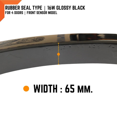 Ford Ranger T6 16W Glossy Black Fender Flares (2018-2021)