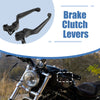 Sportster 883 1200 Road King Pair / Brake Clutch Levers Aluminum Alloy Black