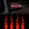 Car Racing Laptop Skateboard 1set Vinyl Flame Reflective Stickers