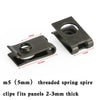 Sheet Metal Trim Clamps 10 x M5 Galvanized Snap Nuts (No Year)