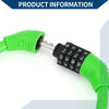 Anti-Theft 4-Digit Mini Bicycle Lock Ring - Green