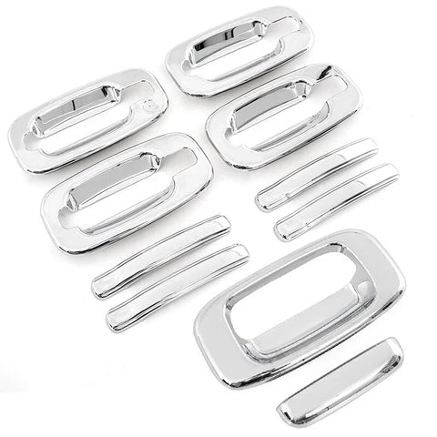 Chevy Silverado GMC Sierra Chrome 4Dr Handle & Tailgate Covers (1999-2006)