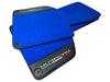 Lamborghini Huracan (2014-2023) - Carbon Fiber Leather Blue Floor Mats