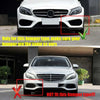 Benz W205 C250 C43 AMG Carbon Fiber Front Bumper Grill Fog Air Vent Cover