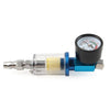 Spray Gun 1/4" Air Pressure Regulator Gauge & In-Line Water Trap Filter